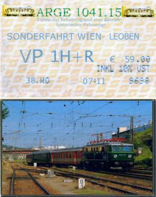 Fahrkarte 19. September 2009